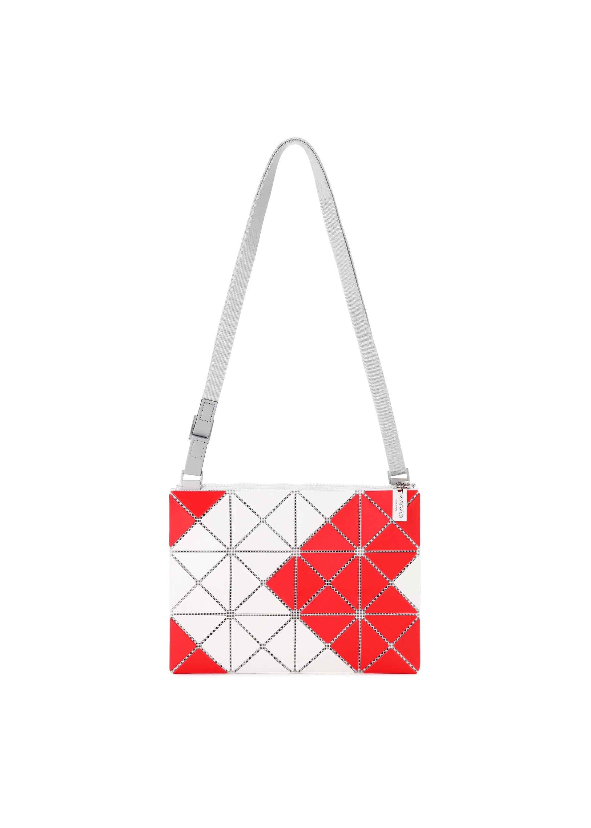 A detail shot of the BAO BAO ISSEY MIYAKE SIGN shoulder bag.