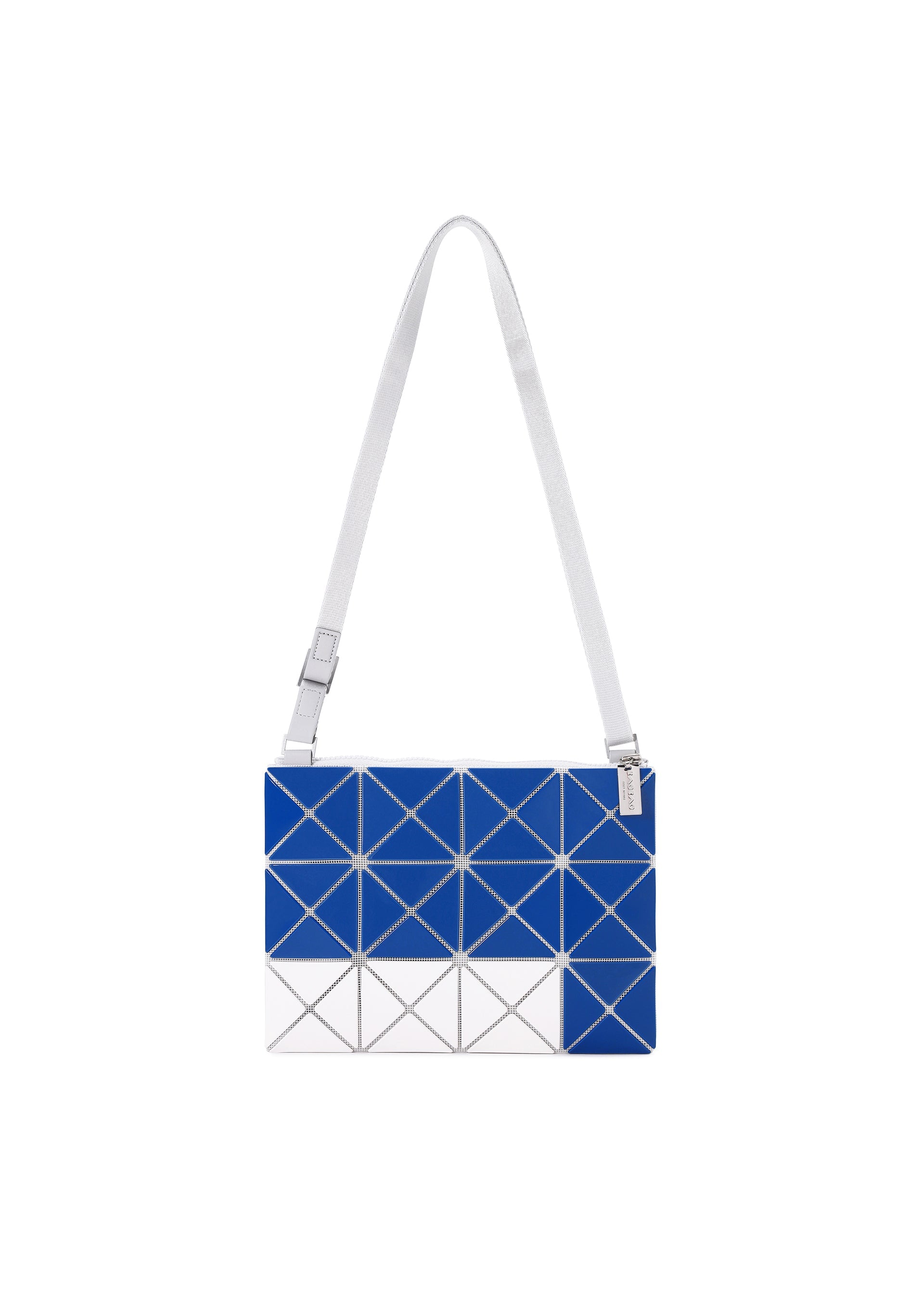 A detail shot of the BAO BAO ISSEY MIYAKE SIGN shoulder bag.