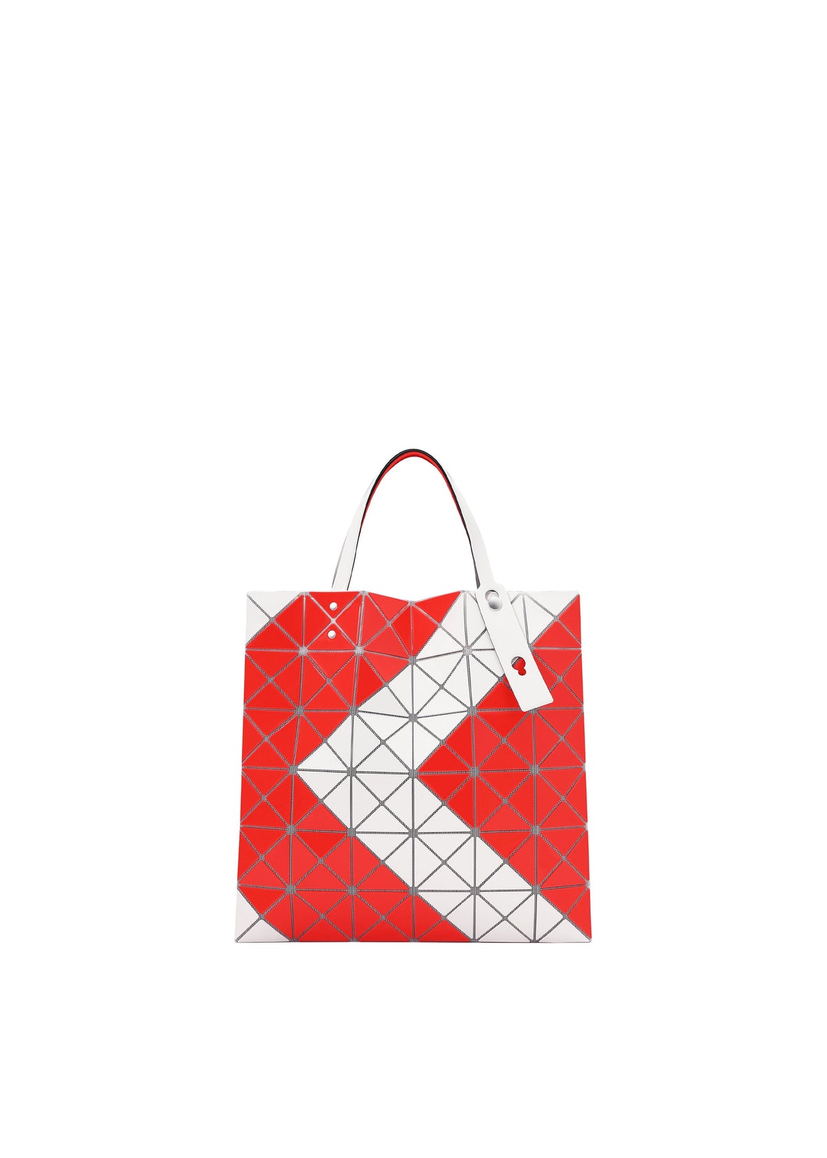 A product shot of the BAO BAO ISSEY MIYAKE SIGN tote in red (24).