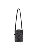 A detail shot of the BAO BAO ISSEY MIYAKE CITY shoulder bag.