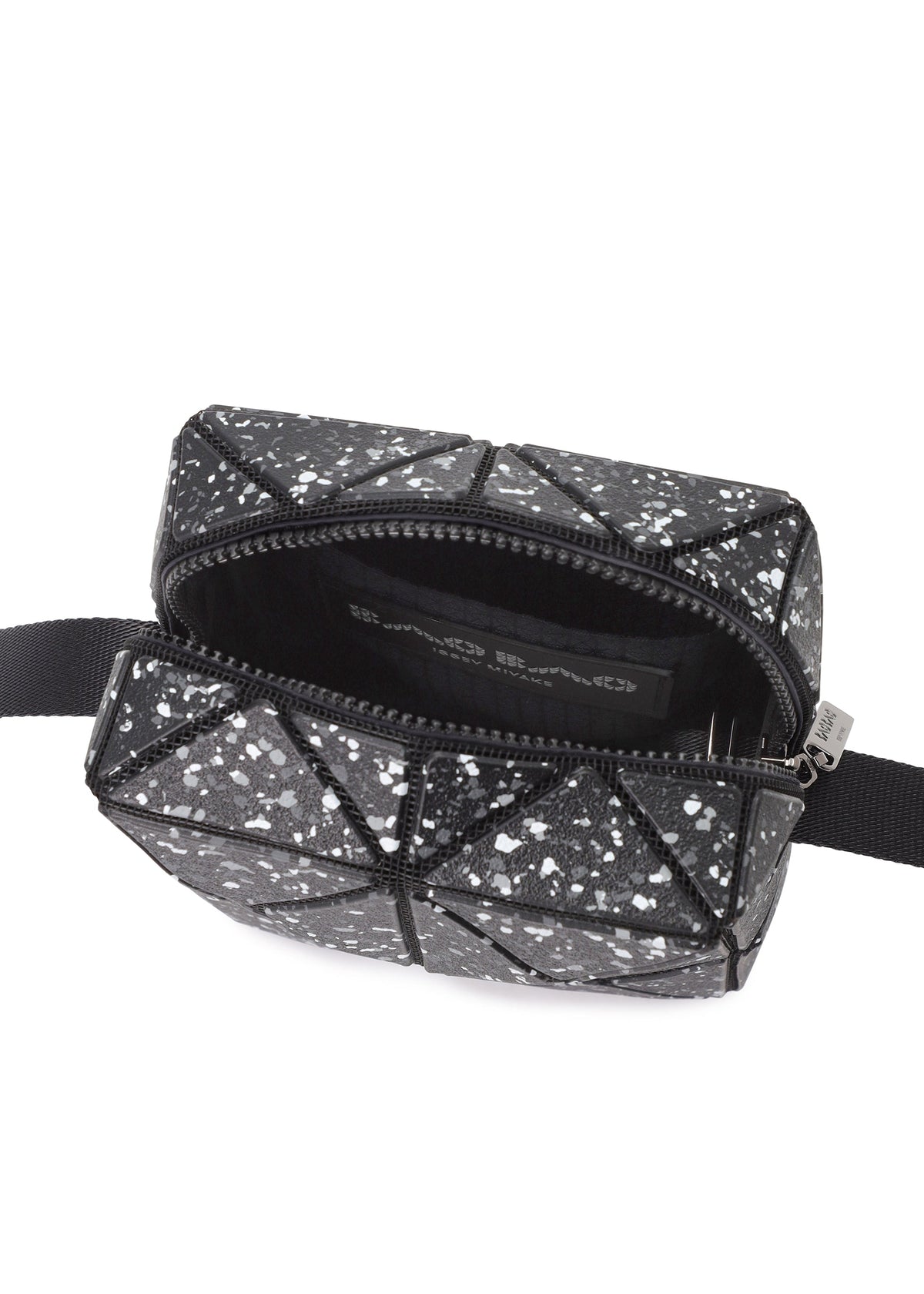 A detail shot of the BAO BAO ISSEY MIYAKE CITY shoulder bag.