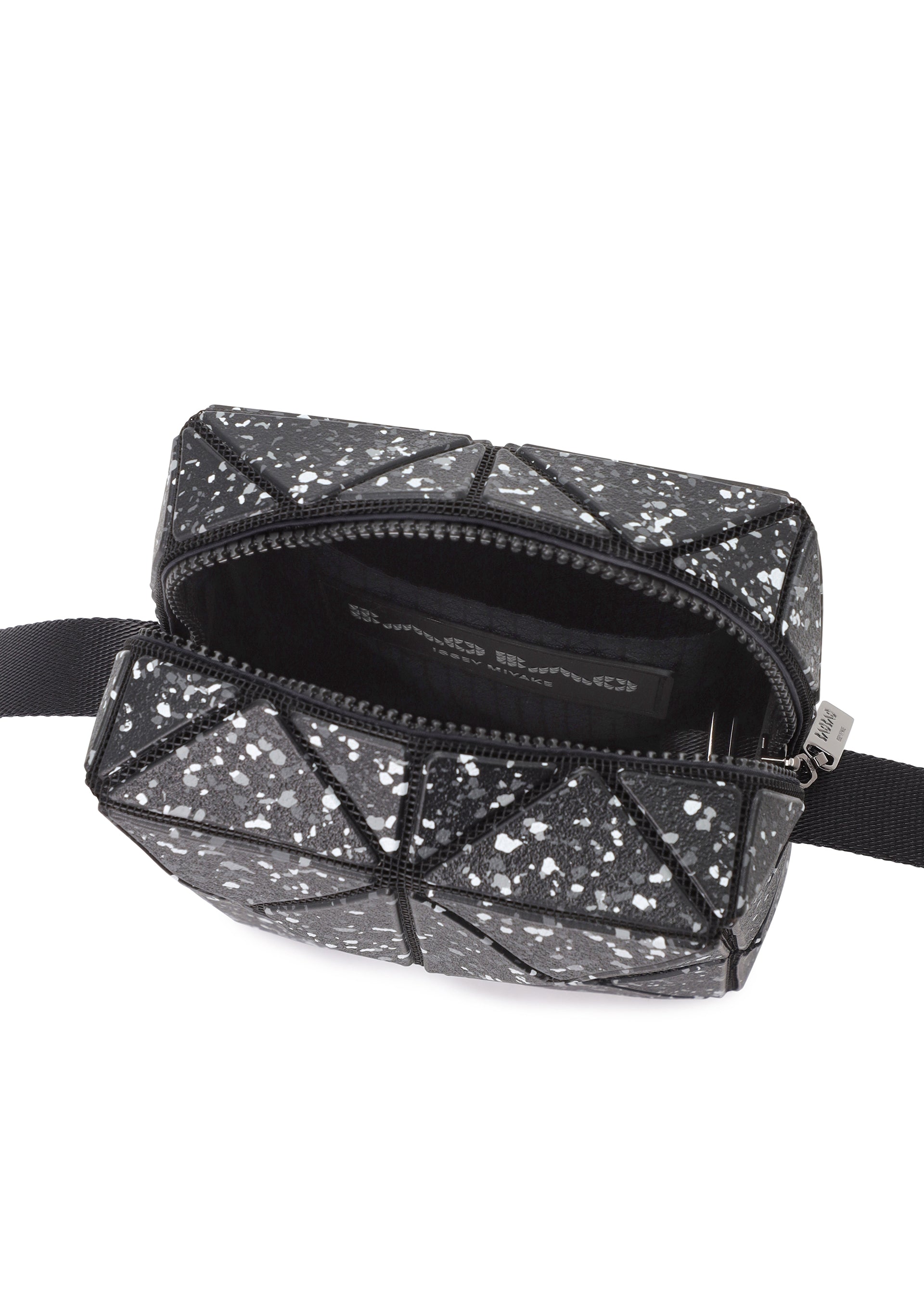 A detail shot of the BAO BAO ISSEY MIYAKE CITY shoulder bag.