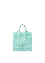 A product shot of the BAO BAO ISSEY MIYAKE MINIATURE tote in mint green.