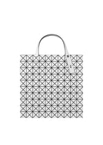 A detail shot of the BAO BAO ISSEY MIYAKE PRISM tote.