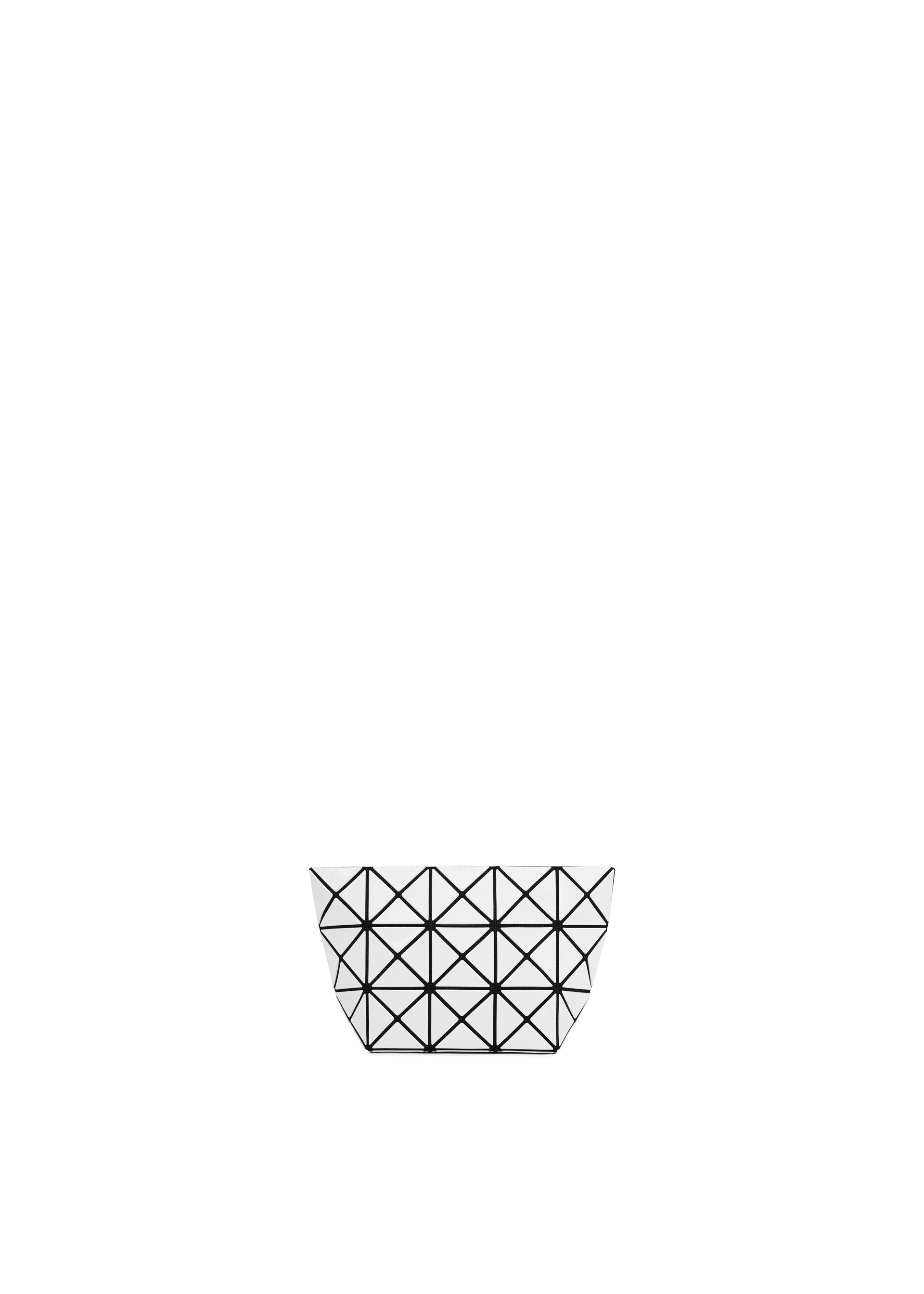A product shot of the BAO BAO ISSEY MIYAKE PRISM pouch in white.