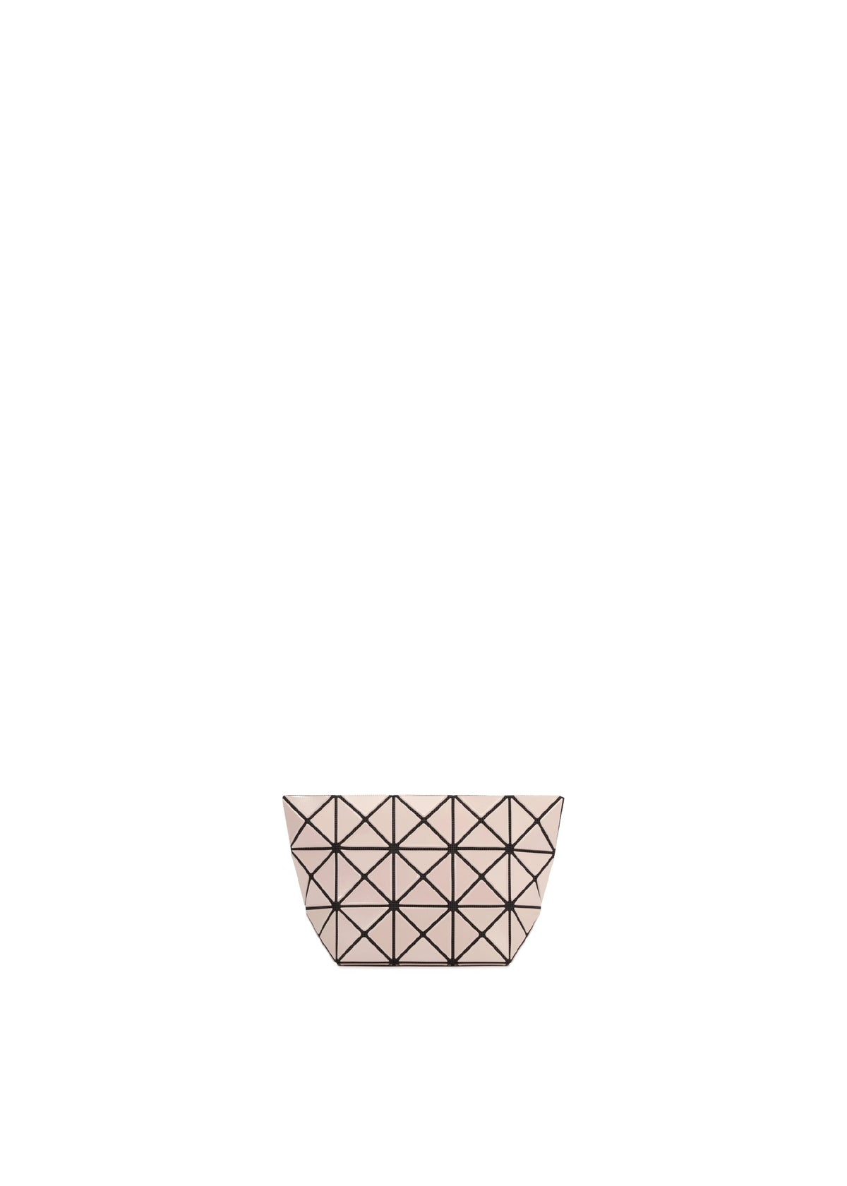 A product shot of the BAO BAO ISSEY MIYAKE PRISM pouch in beige.