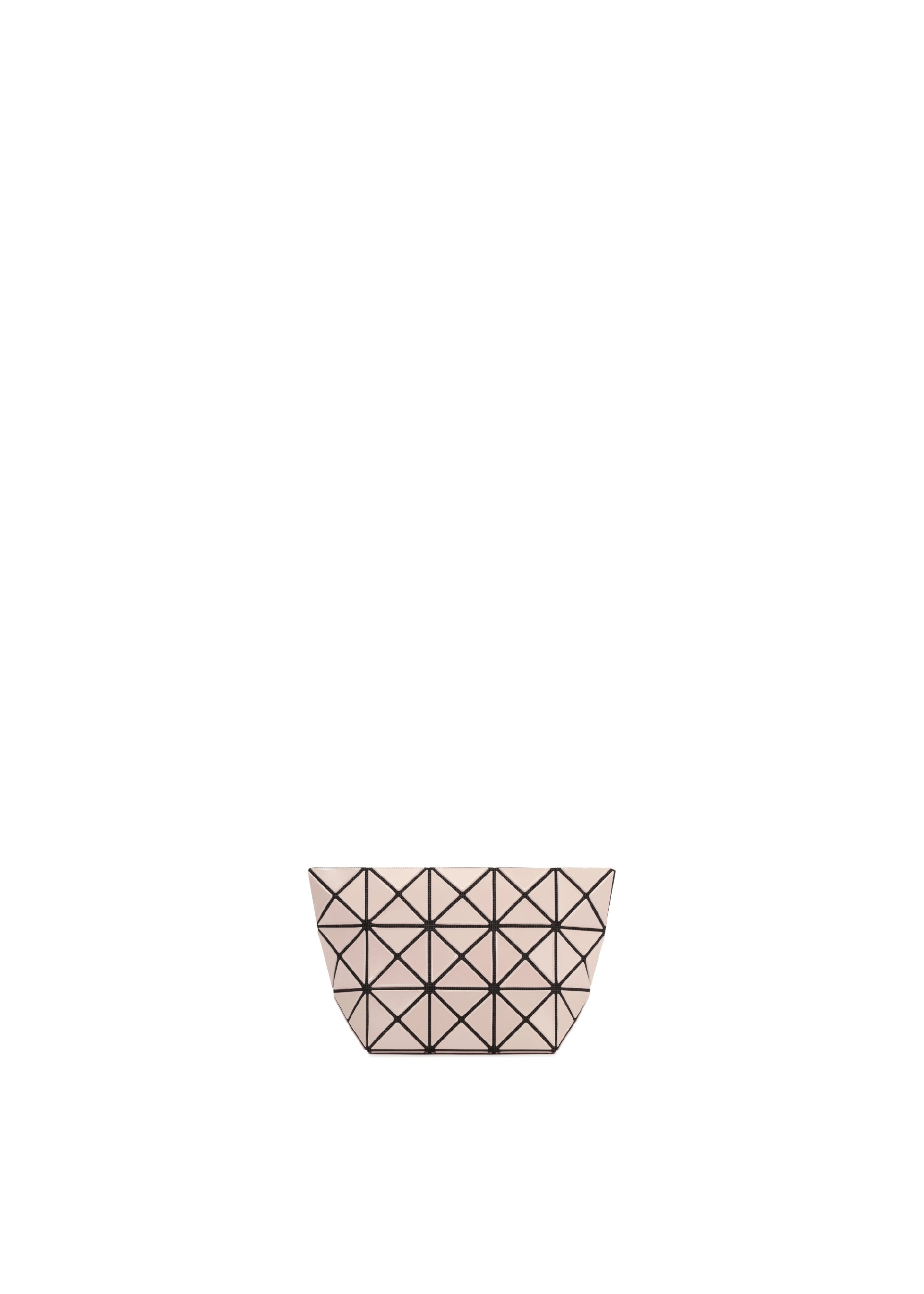A product shot of the BAO BAO ISSEY MIYAKE PRISM pouch in beige.
