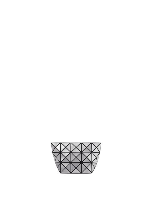 A product shot of the BAO BAO ISSEY MIYAKE PRISM pouch in silver.