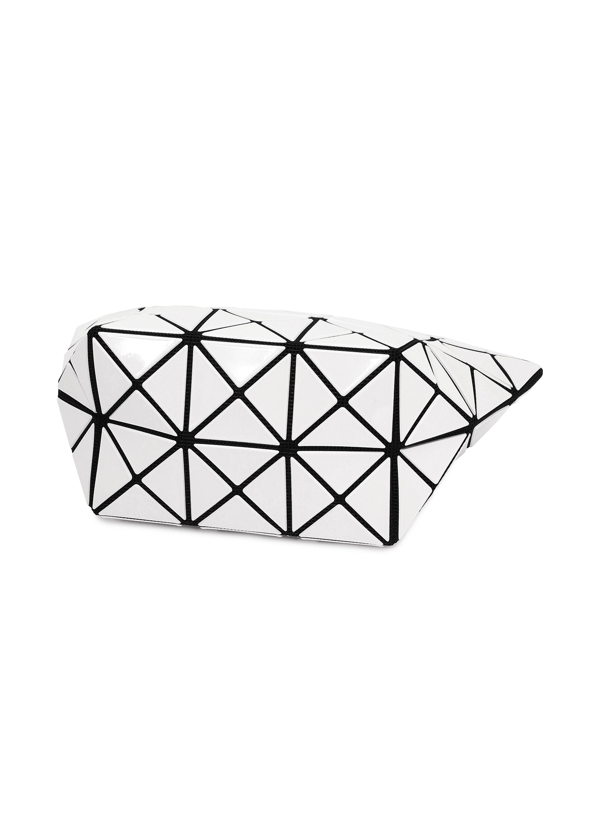 A detail shot of the BAO BAO ISSEY MIYAKE PRISM pouch.