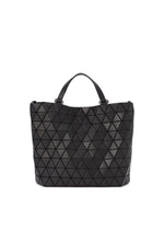 A product shot of the BAO BAO ISSEY MIYAKE CRYSTAL MATTE handbag in matte black.