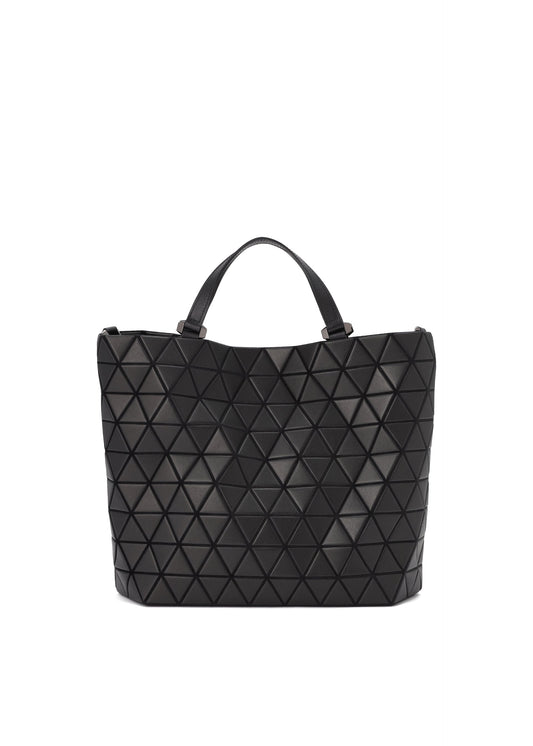 A product shot of the BAO BAO ISSEY MIYAKE CRYSTAL MATTE handbag in matte black.