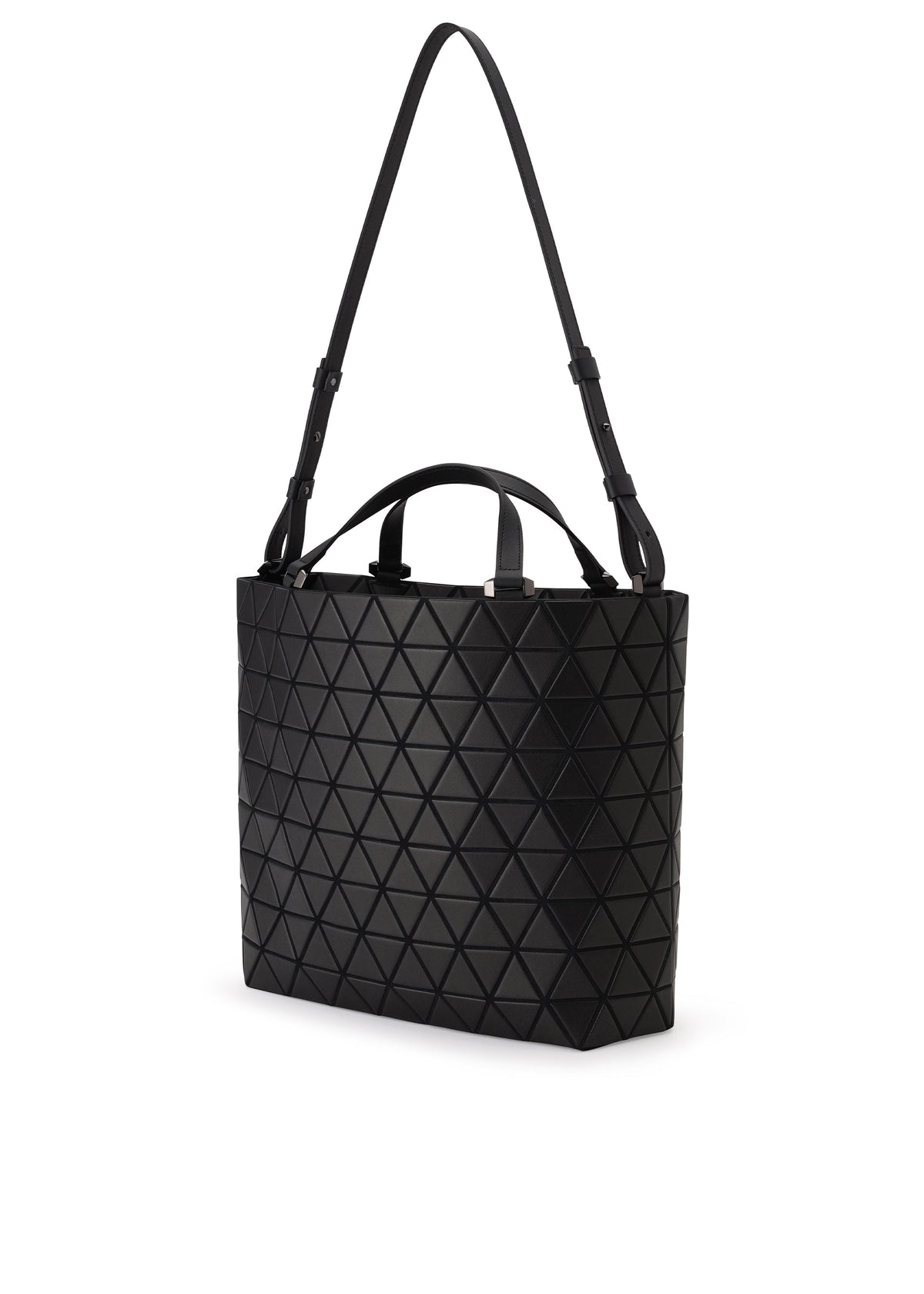 A detail shot of the BAO BAO ISSEY MIYAKE CRYSTAL MATTE handbag.