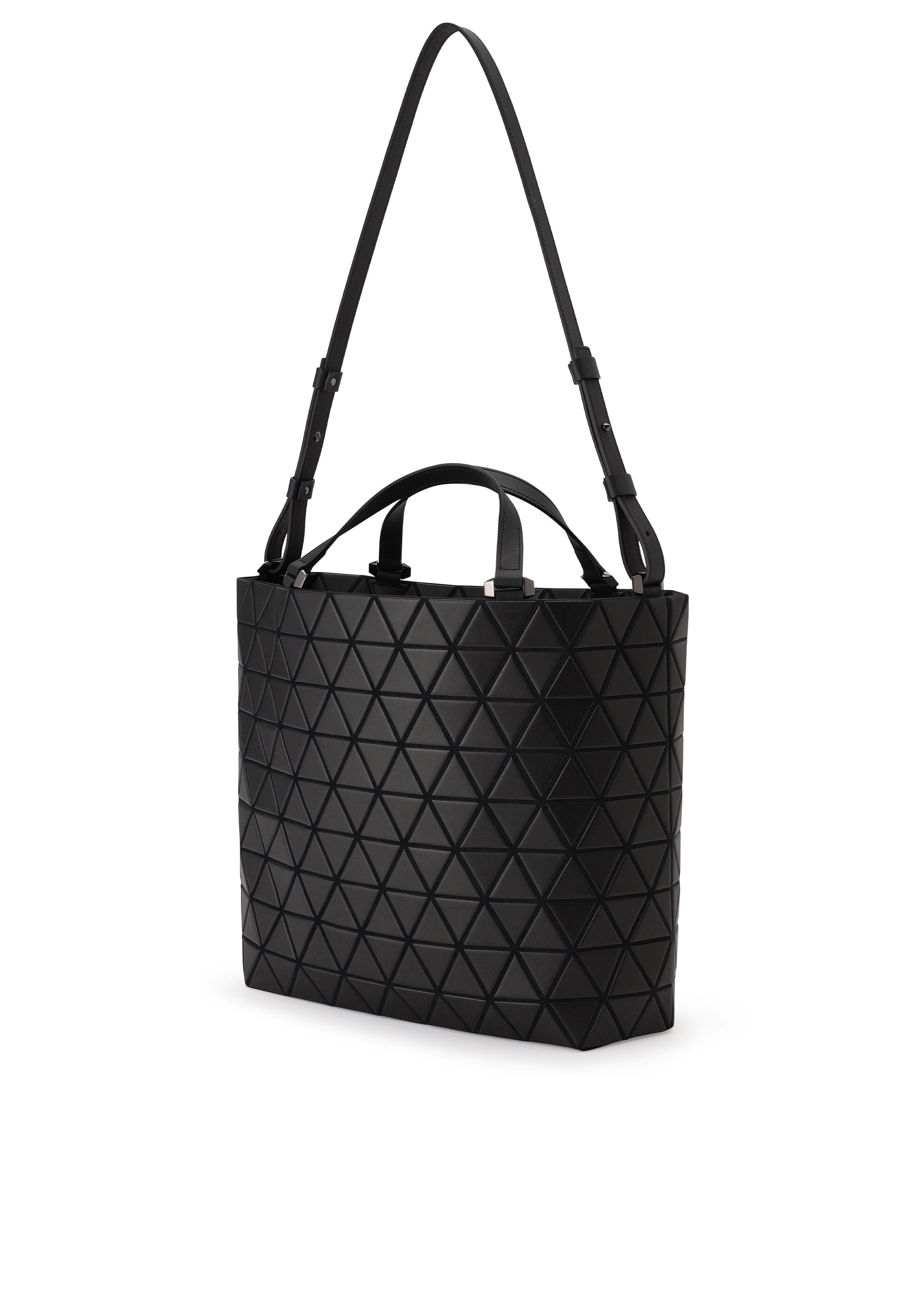 A detail shot of the BAO BAO ISSEY MIYAKE CRYSTAL MATTE handbag.