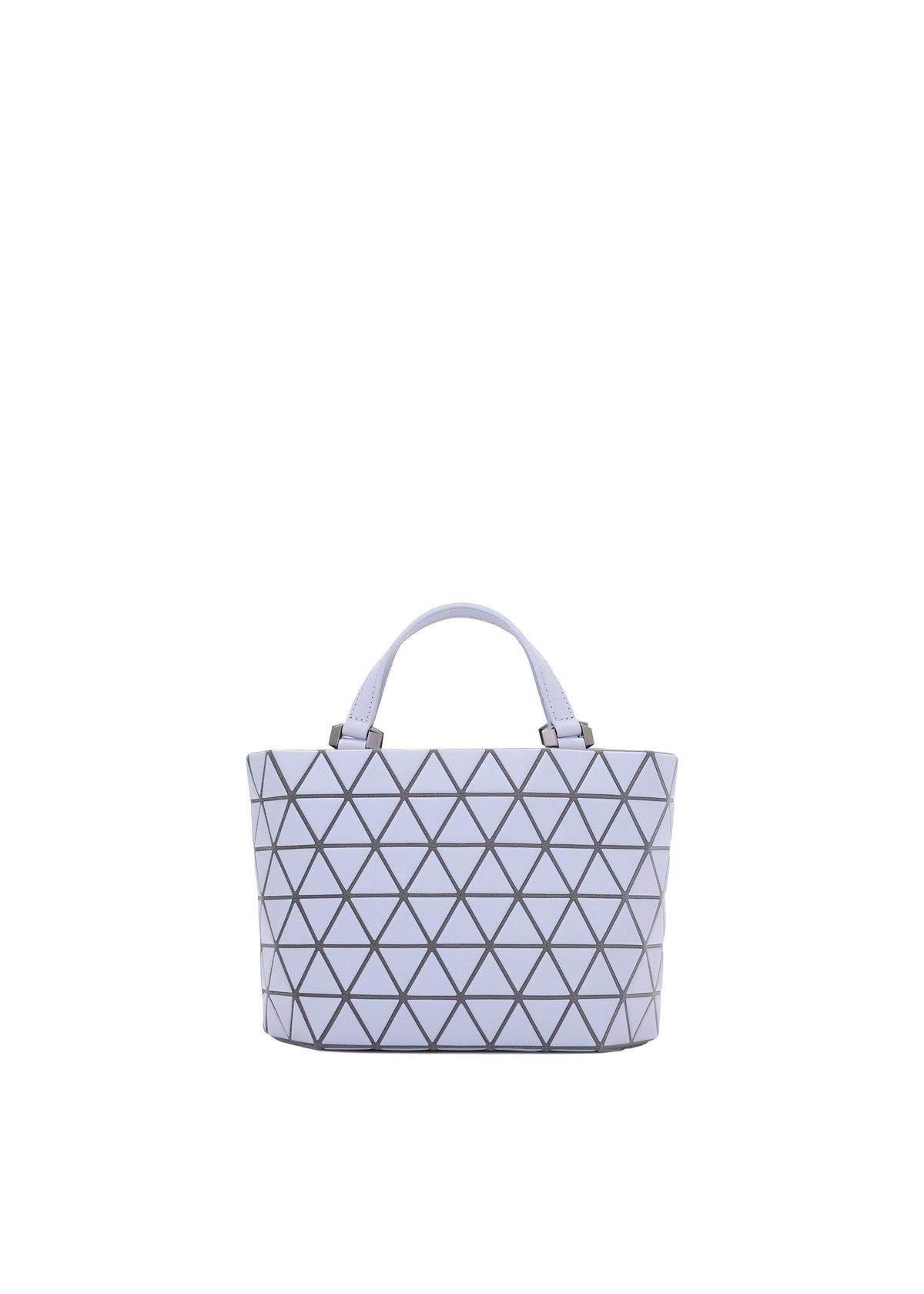 A product shot of the BAO BAO ISSEY MIYAKE CRYSTAL MATTE handbag in light lavender.