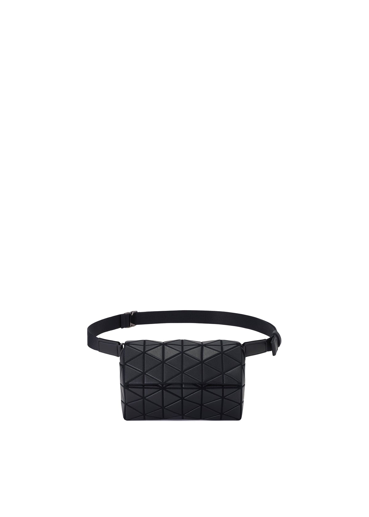 A product shot of the BAO BAO ISSEY MIYAKE HEXAGON crossbody in matte black.