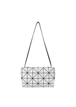 A product shot of the BAO BAO ISSEY MIYAKE CARTON shoulder bag in white.