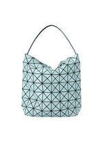 A product shot of the BAO BAO ISSEY MIYAKE VALLEY handbag in aqua haze.