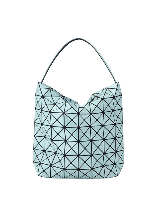 A product shot of the BAO BAO ISSEY MIYAKE VALLEY handbag in aqua haze.