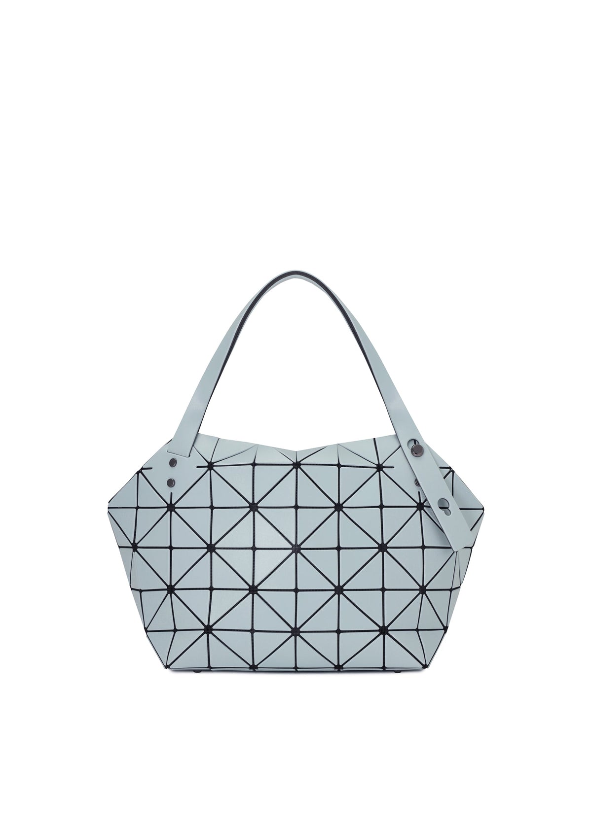 A product shot of the BAO BAO ISSEY MIYAKE BOSTON handbag in sky blue.