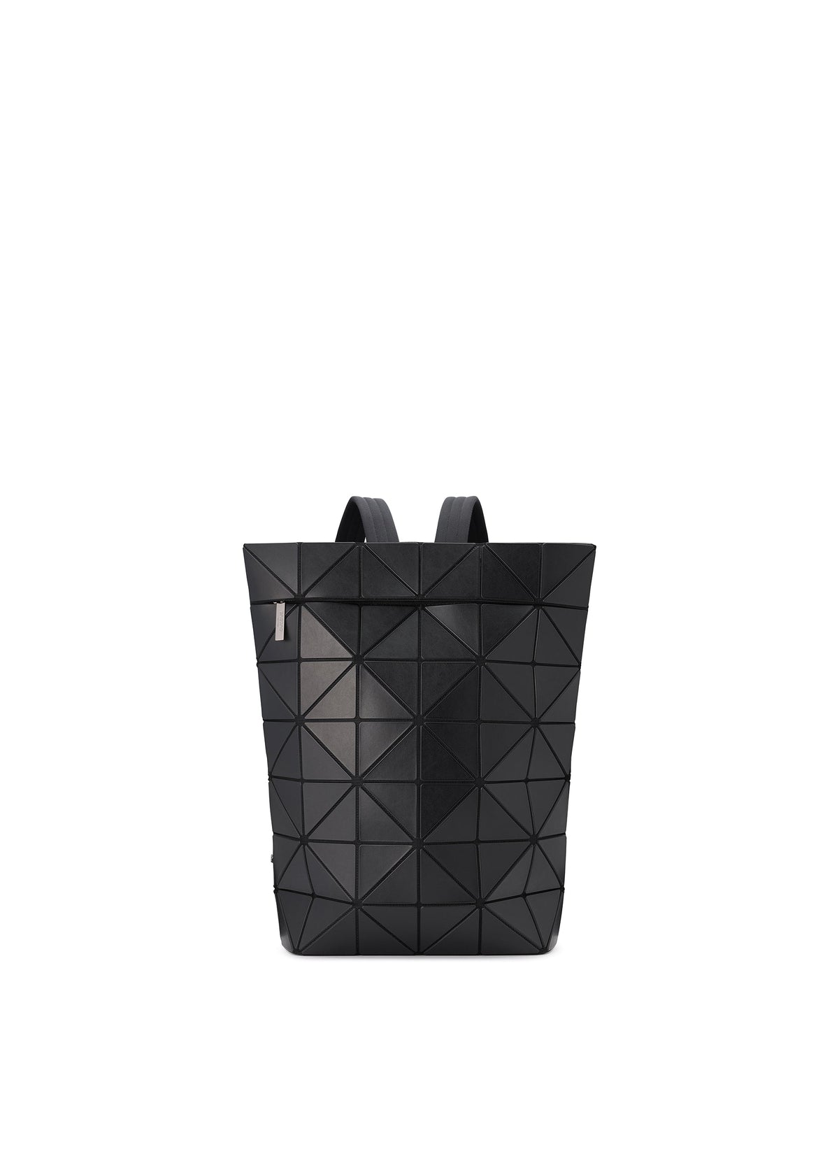 A product shot of the BAO BAO ISSEY MIYAKE BLOCKY backpack in matte black.