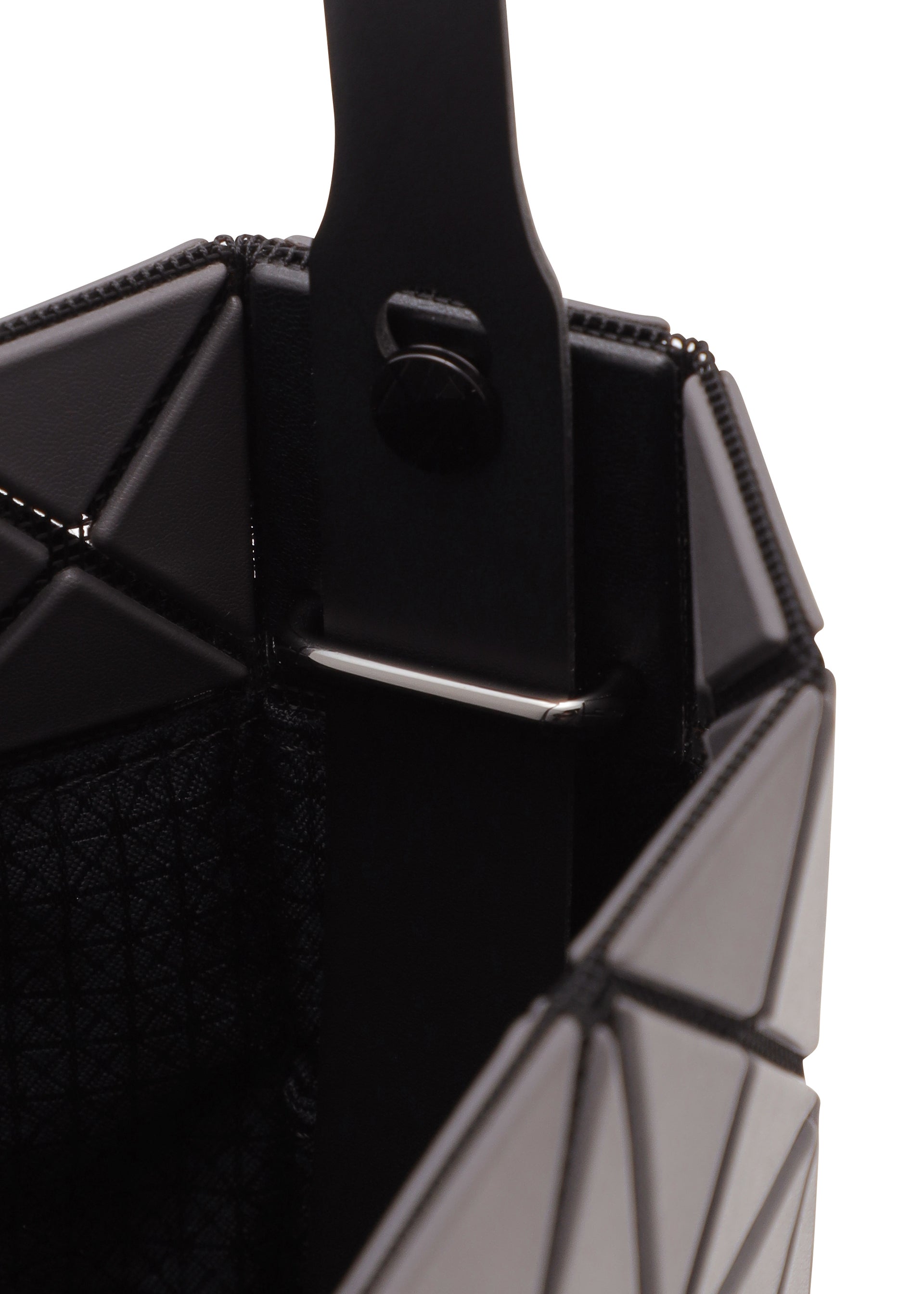 A detail shot of the BAO BAO ISSEY MIYAKE PRISM MATTE shoulder bag.