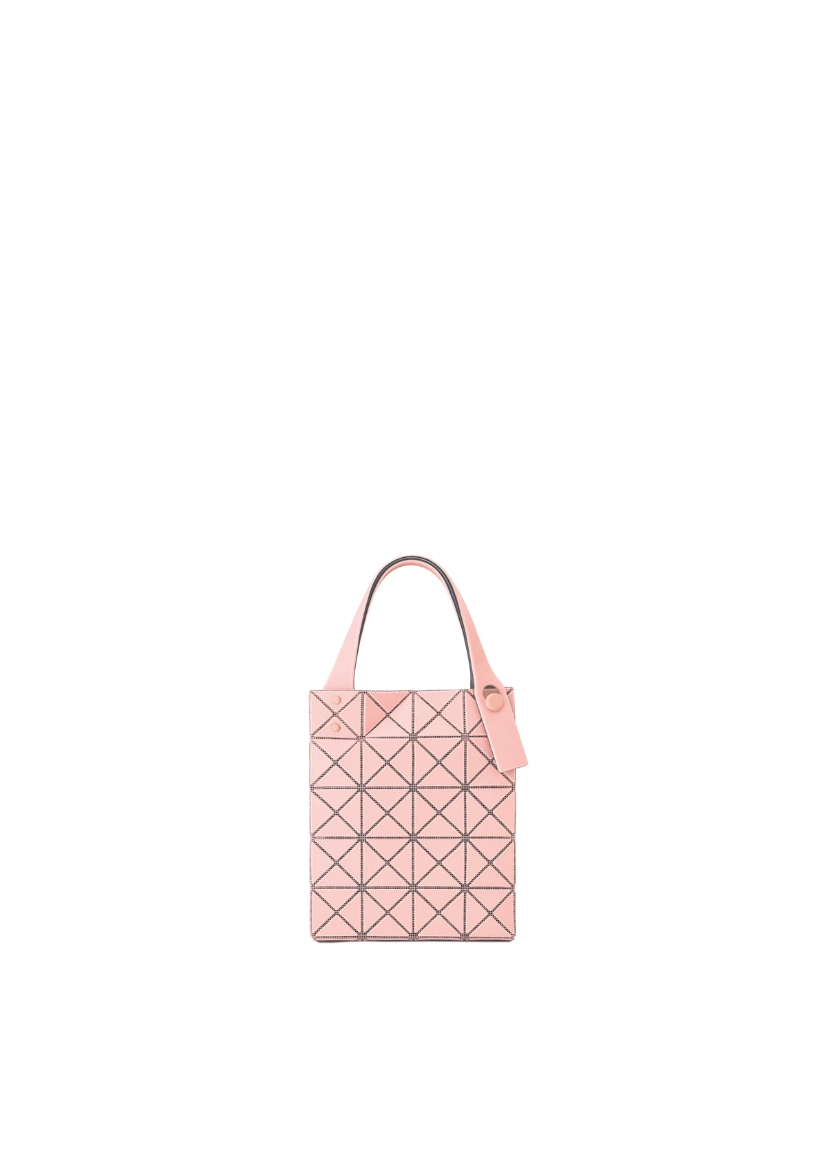 A product shot of the BAO BAO ISSEY MIYAKE PRISM PLUS tote in smoky pink.