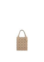 A product shot of the BAO BAO ISSEY MIYAKE PRISM PLUS tote in ocher.
