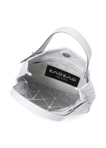 A detail shot of the BAO BAO ISSEY MIYAKE PRISM PLUS tote.