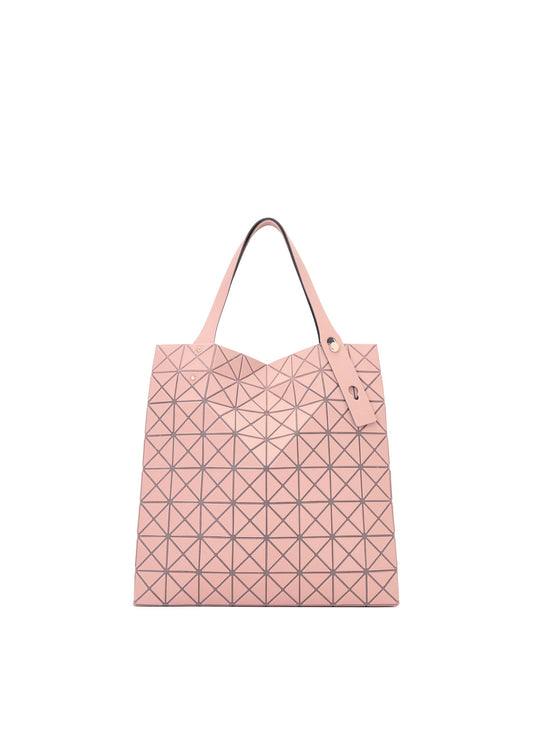A product shot of the BAO BAO ISSEY MIYAKE PRISM PLUS tote in smoky pink.