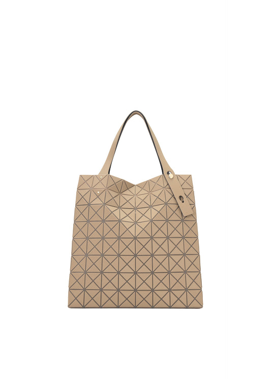 A product shot of the BAO BAO ISSEY MIYAKE PRISM PLUS tote in ocher.