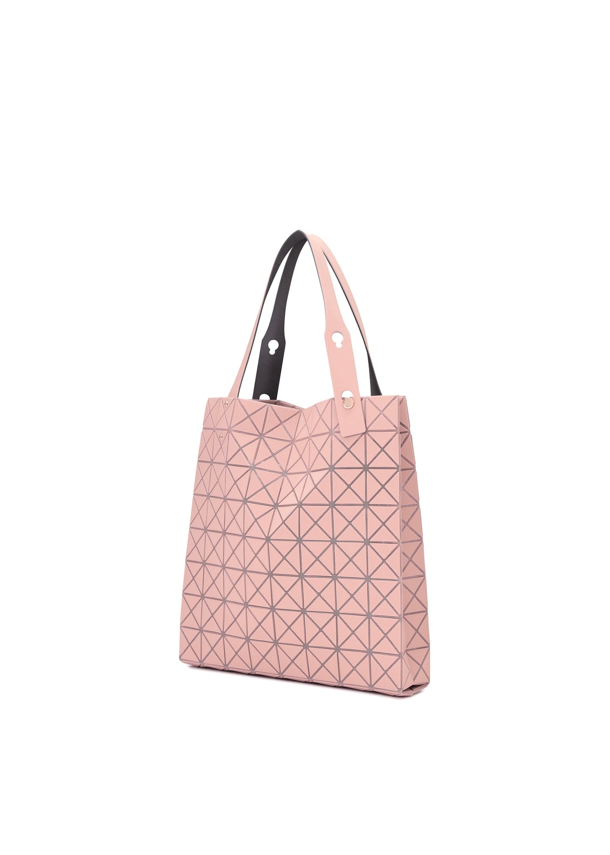 A detail shot of the BAO BAO ISSEY MIYAKE PRISM PLUS tote.