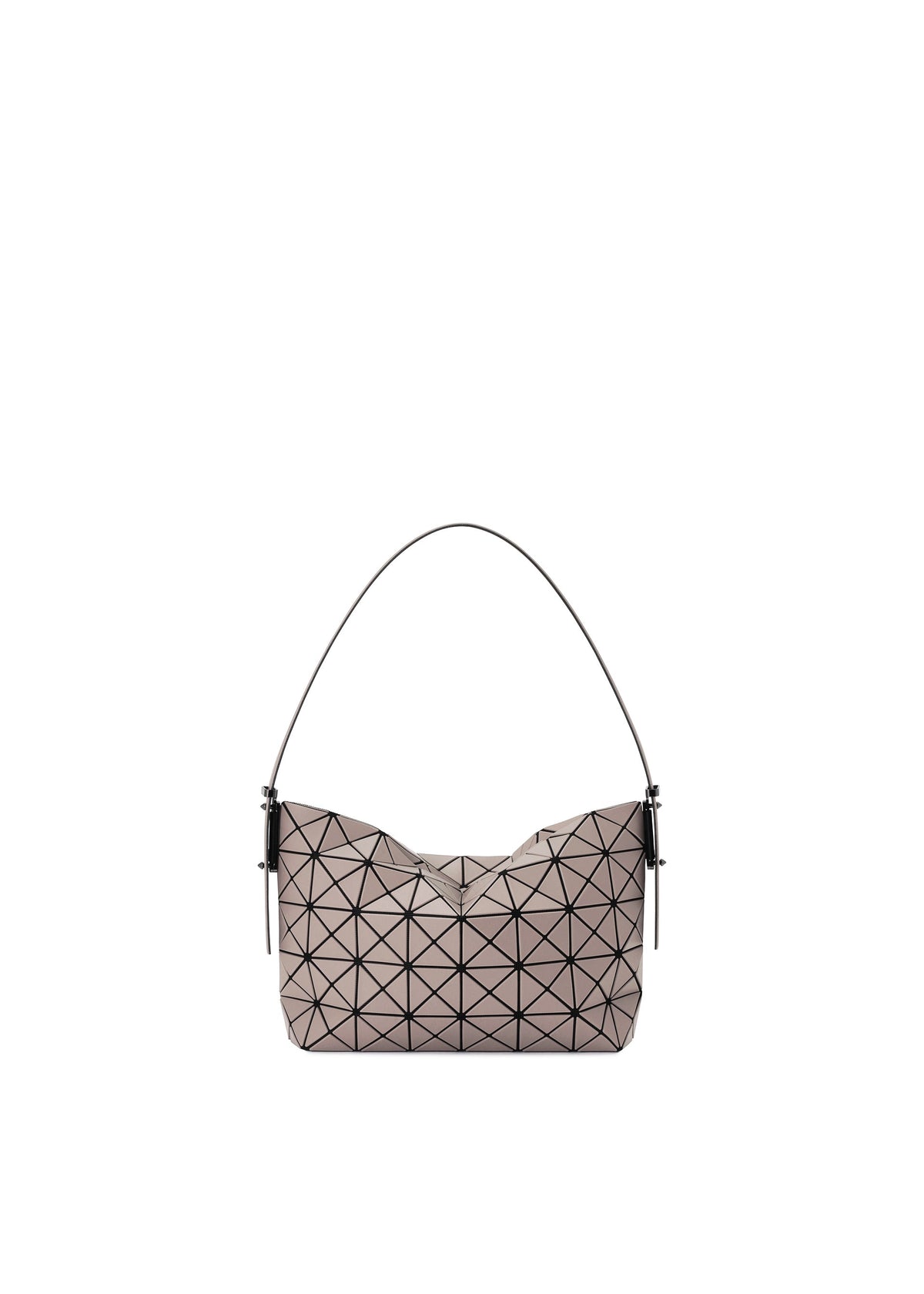 A product shot of the BAO BAO ISSEY MIYAKE MUSETTE shoulder bag in light brown.