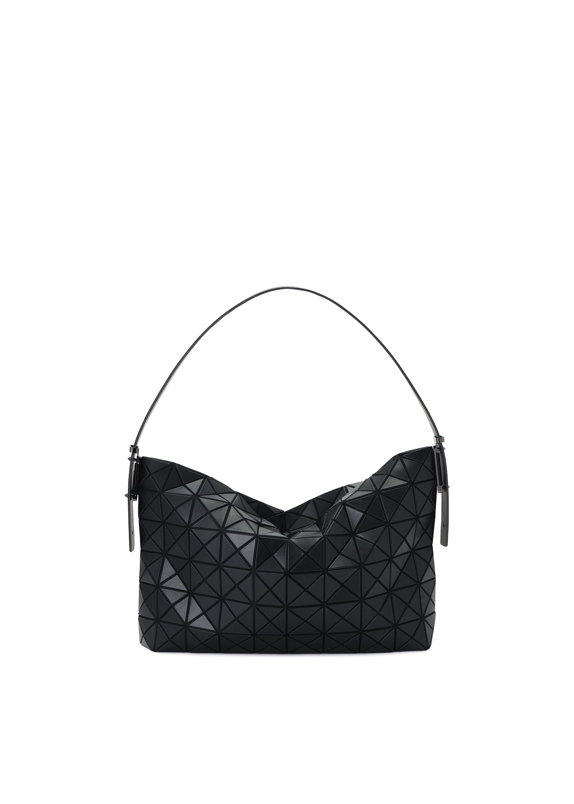 A product shot of the BAO BAO ISSEY MIYAKE MUSETTE shoulder bag in matte black.