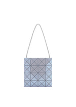 A product shot of the BAO BAO ISSEY MIYAKE LUCENT ONE-TONE shoulder bag in blue gray.