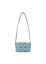 A product shot of the BAO BAO ISSEY MIYAKE CUBOID shoulder bag in aqua green.