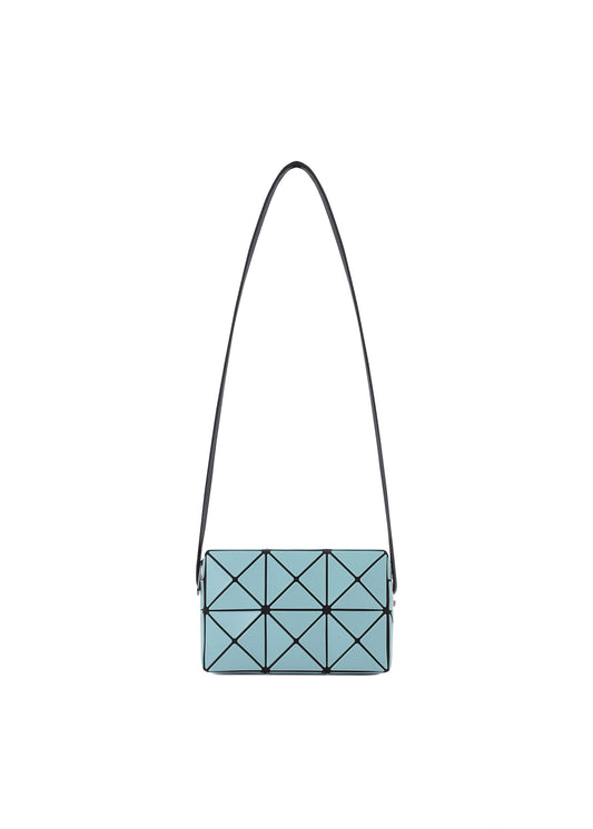 A product shot of the BAO BAO ISSEY MIYAKE CUBOID shoulder bag in aqua green.