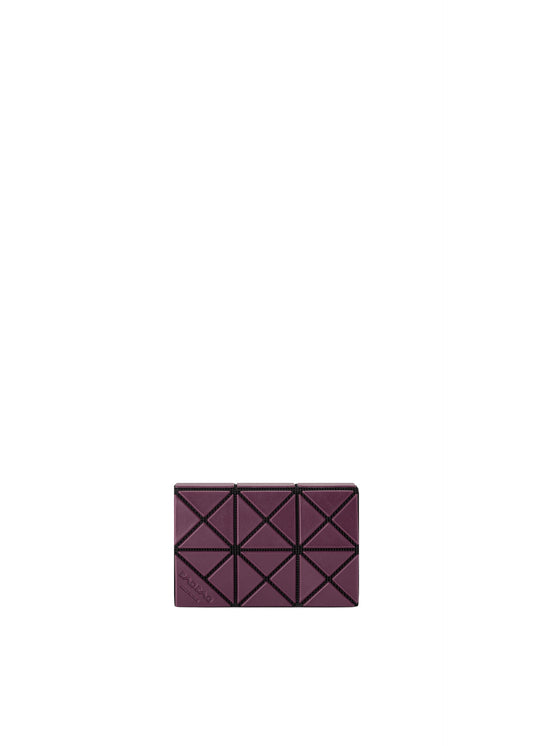 A product shot of the BAO BAO ISSEY MIYAKE TWINKLE wallet in burgundy.