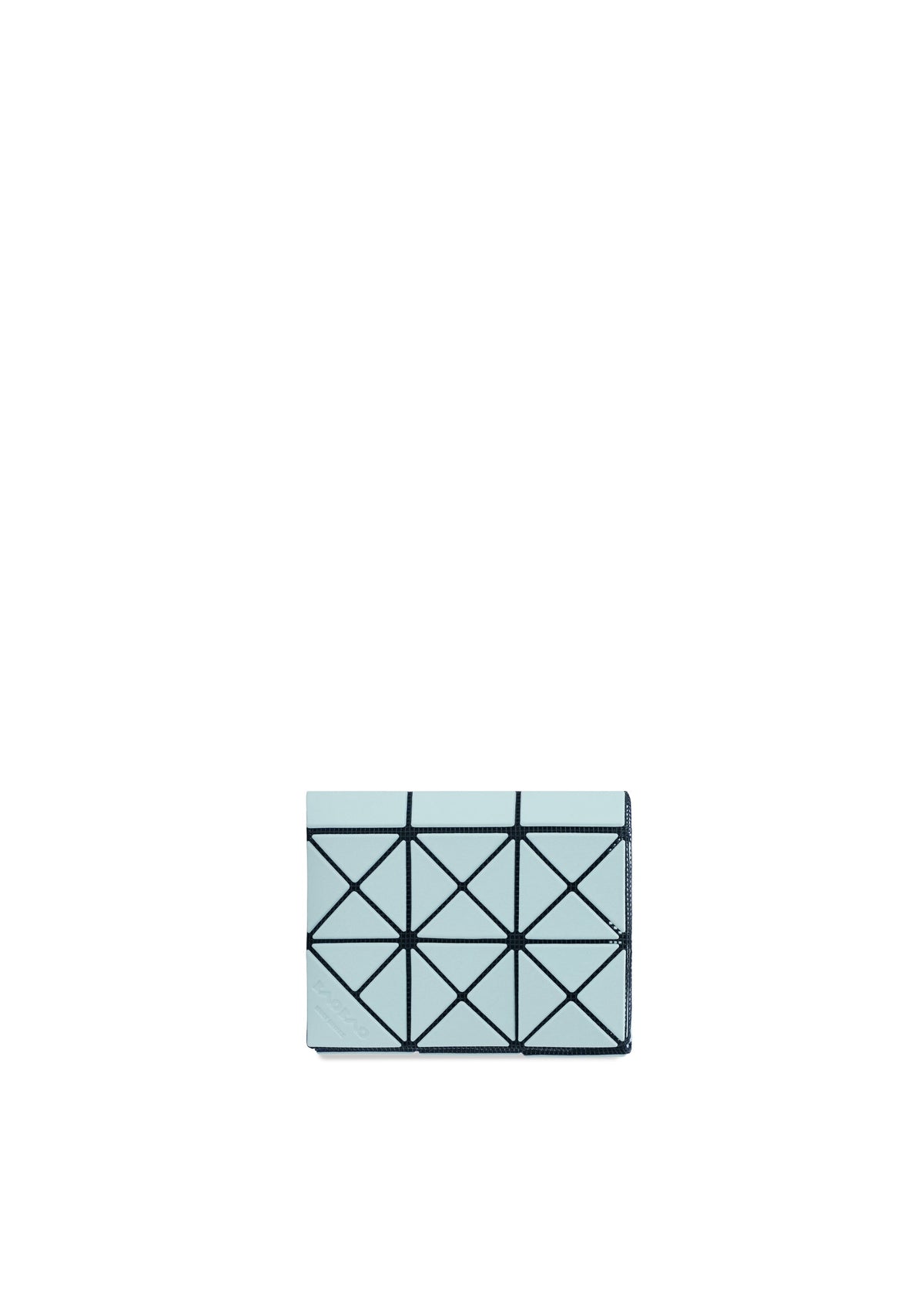 A product shot of the BAO BAO ISSEY MIYAKE TWINKLE wallet in aqua haze.