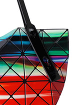 A detail shot of the BAO BAO ISSEY MIYAKE WARP tote.