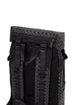 A detail shot of the BAO BAO ISSEY MIYAKE HIKER backpack.