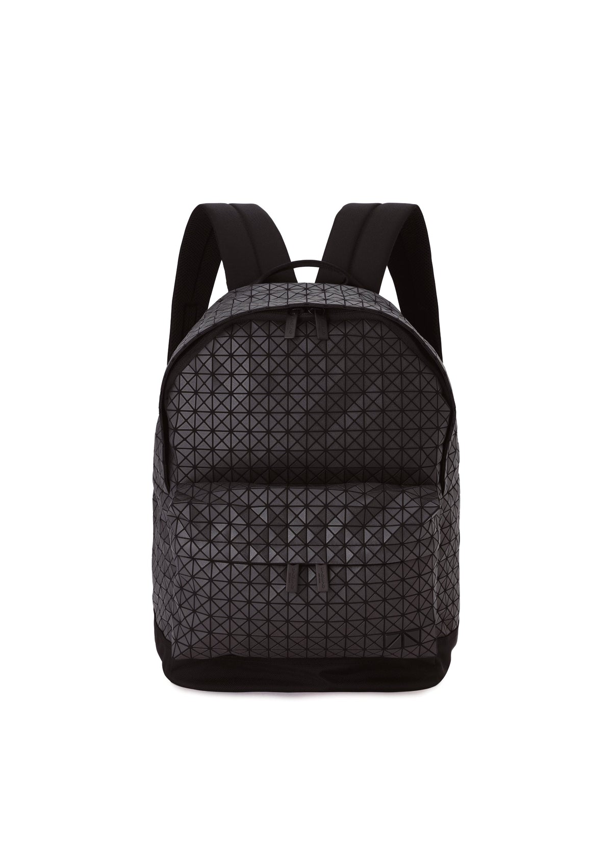 A product shot of the BAO BAO ISSEY MIYAKE DAYPACK backpack in matte black.