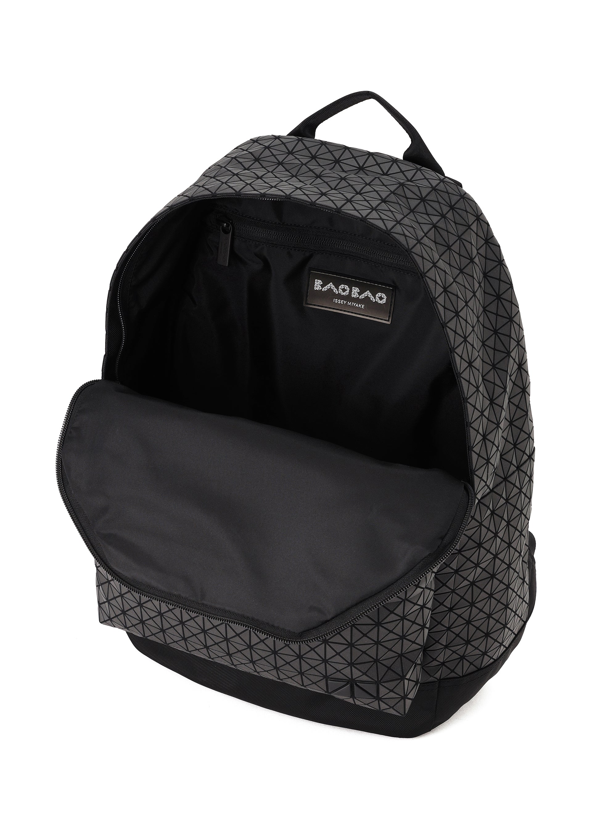 A detail shot of the BAO BAO ISSEY MIYAKE DAYPACK backpack.