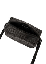 A detail shot of the BAO BAO ISSEY MIYAKE SADDLE BAG shoulder bag.