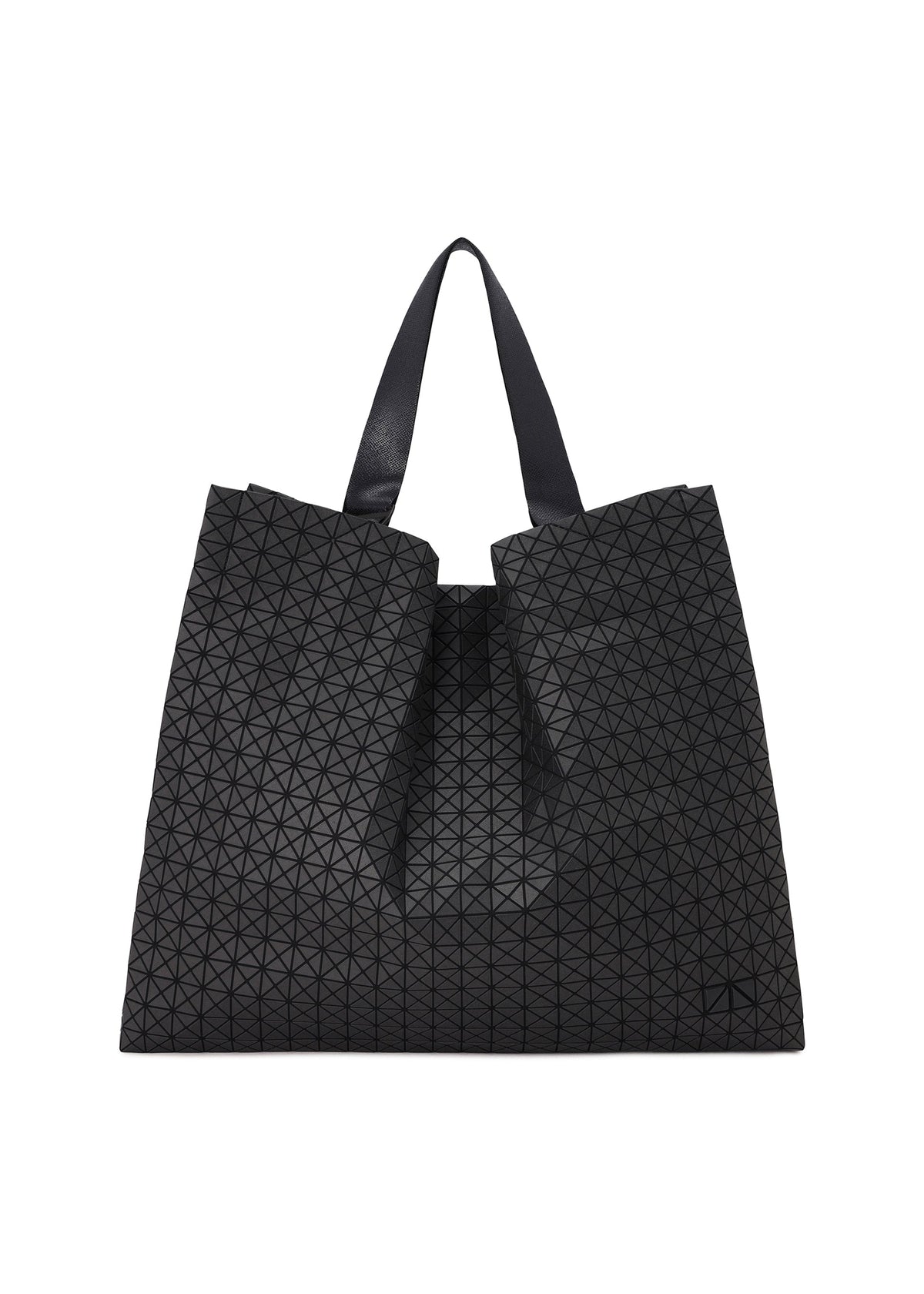 A product shot of the BAO BAO ISSEY MIYAKE CART tote in matte black.