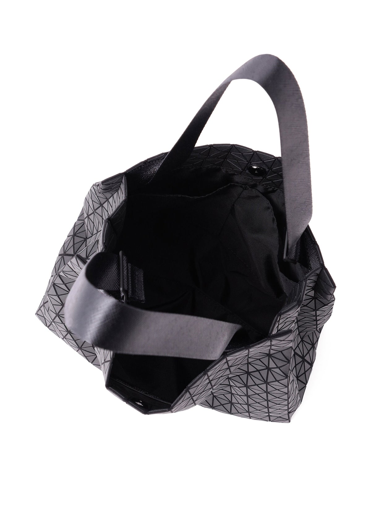 A detail shot of the BAO BAO ISSEY MIYAKE CART MINI tote.