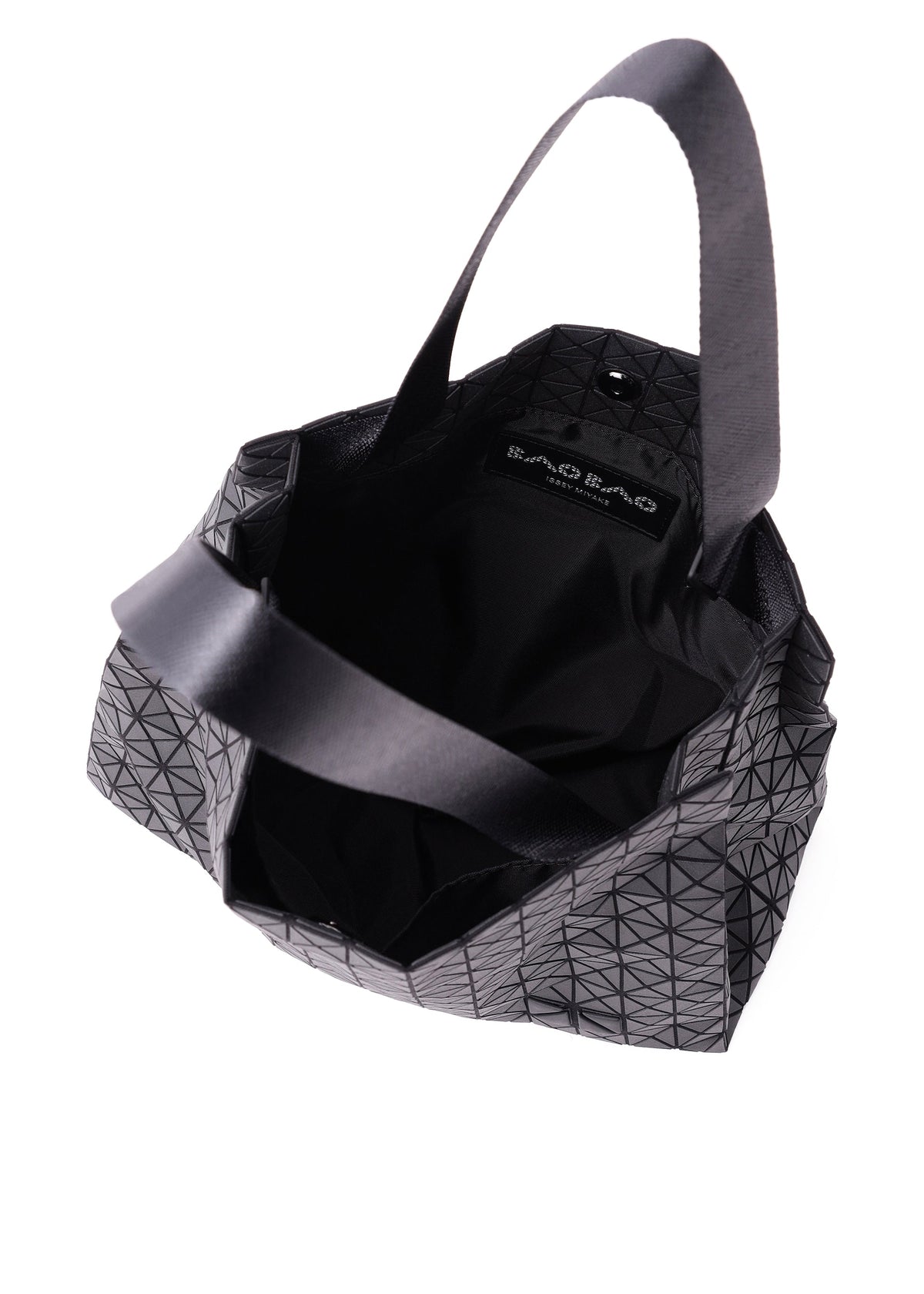 A detail shot of the BAO BAO ISSEY MIYAKE CART MINI tote.