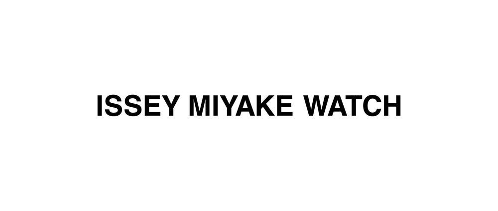 ISSEY MIYAKE WATCH logo, black text against white background.