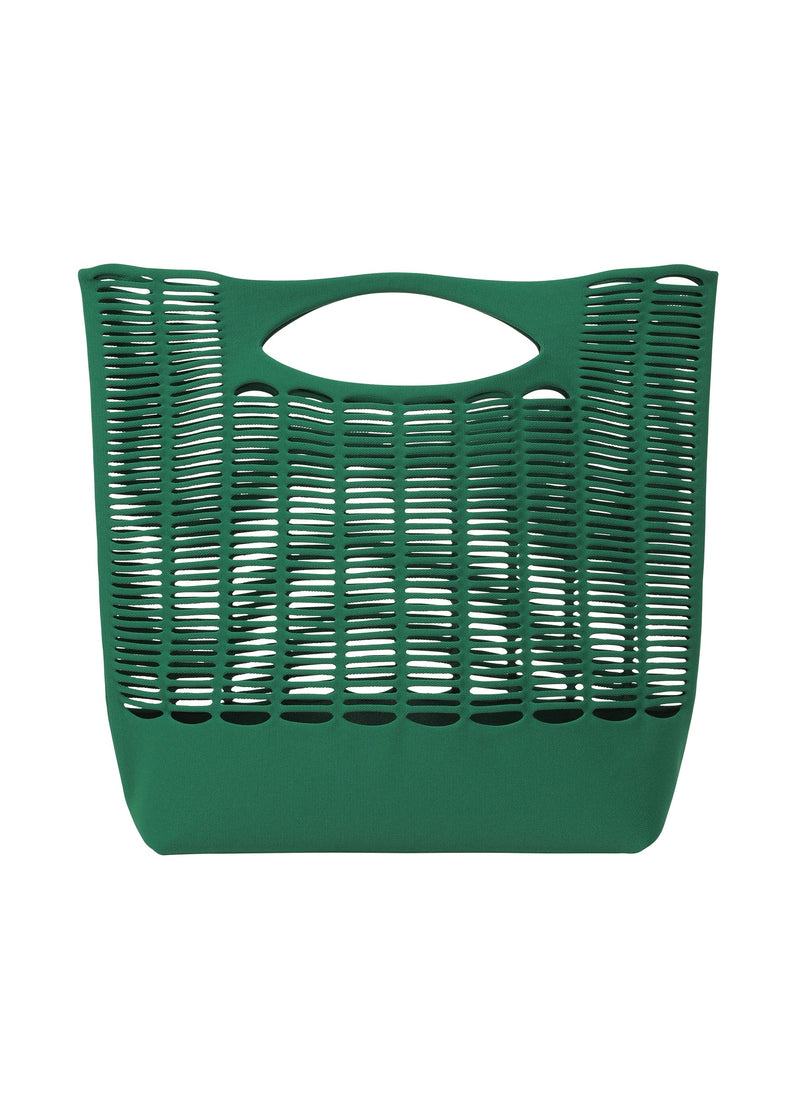 A product shot of the GOOD GOODS ISSEY MIYAKE MOKKO bag in green (62).