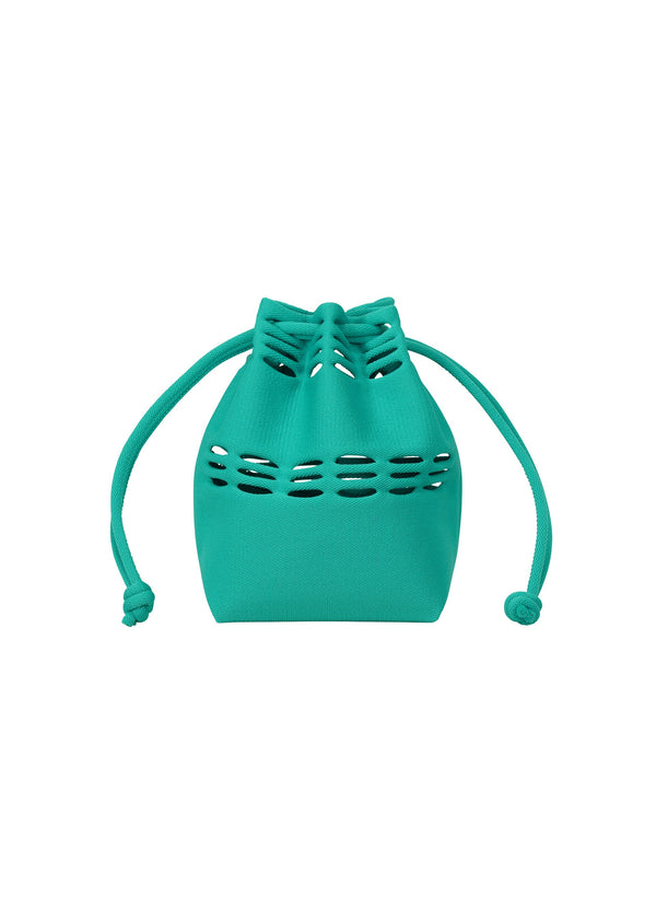 A product shot of the GOOD GOODS ISSEY MIYAKE MOKKO S.C. POCKET 2 bag in turquoise (77).