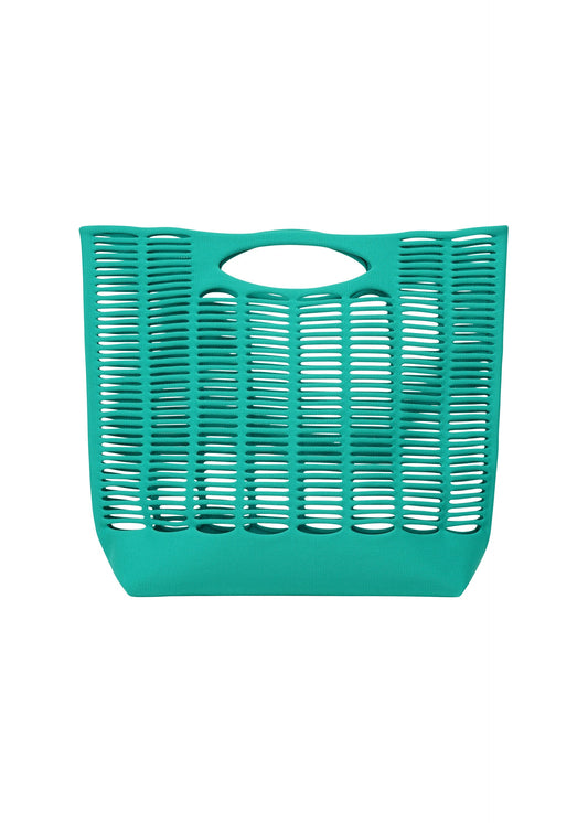 A product shot of the GOOD GOODS ISSEY MIYAKE MOKKO S.C.2 bag in turquoise (77).